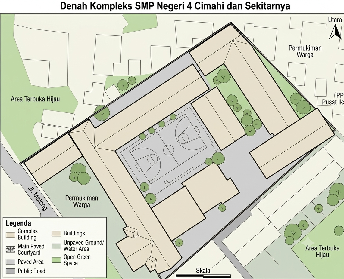 Denah SMP Negeri 4 Cimahi